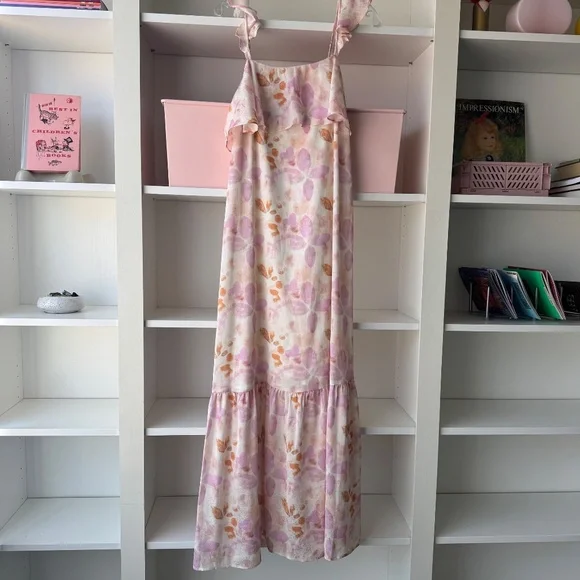 HOUSE OF HARLOW 1960 x REVOLVE Evelyne Watercolor Floral Maxi Dress - Picture 4 of 9